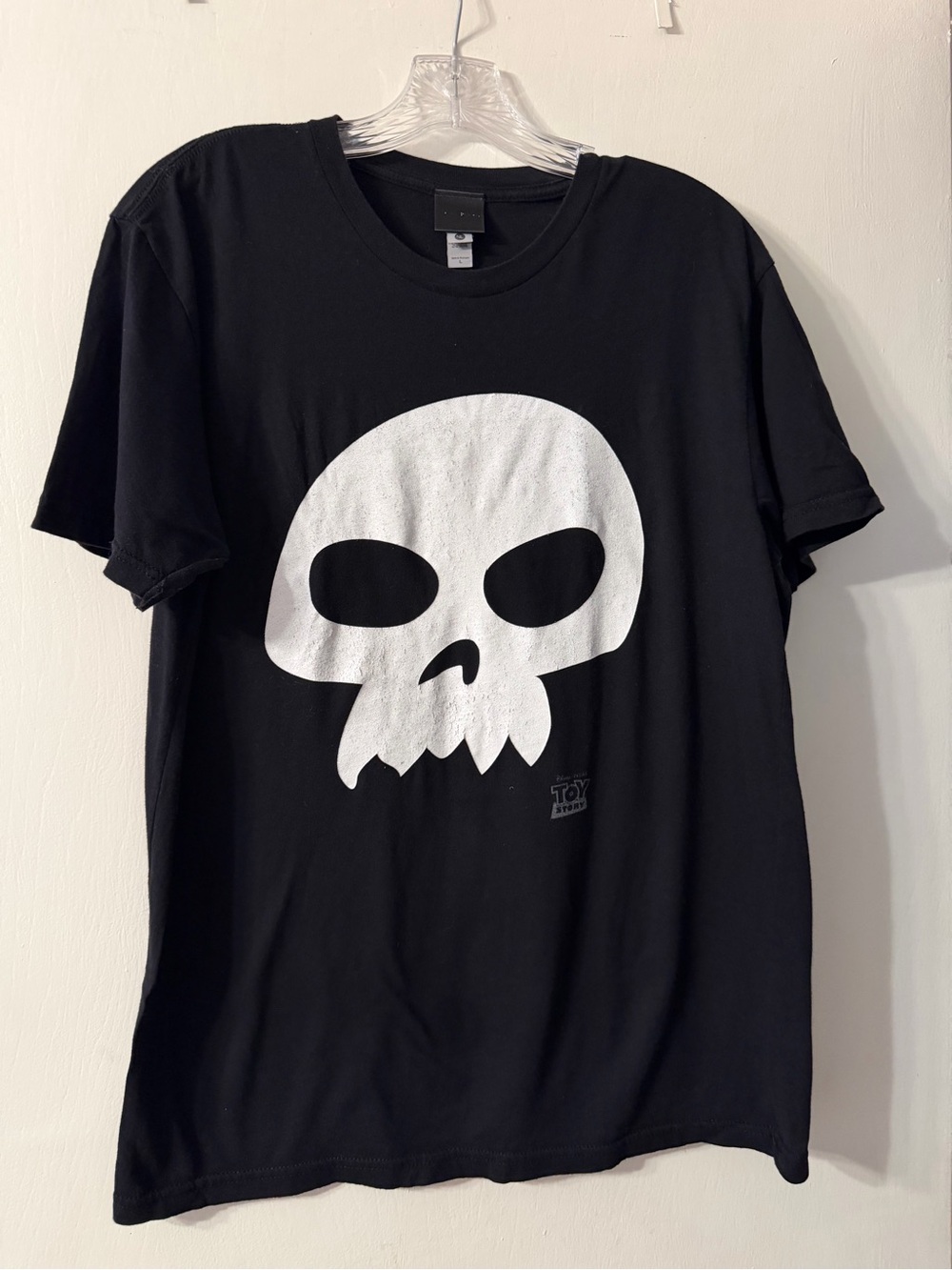Toy Story Skull Be Sid Next Level Black & White Tshirt Sz L